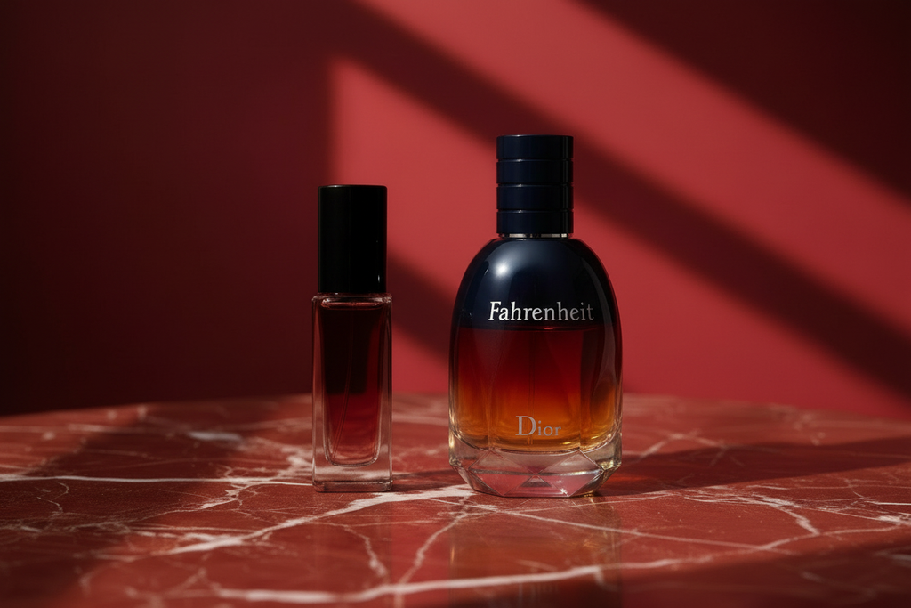 Black bottle with Fahrenheit