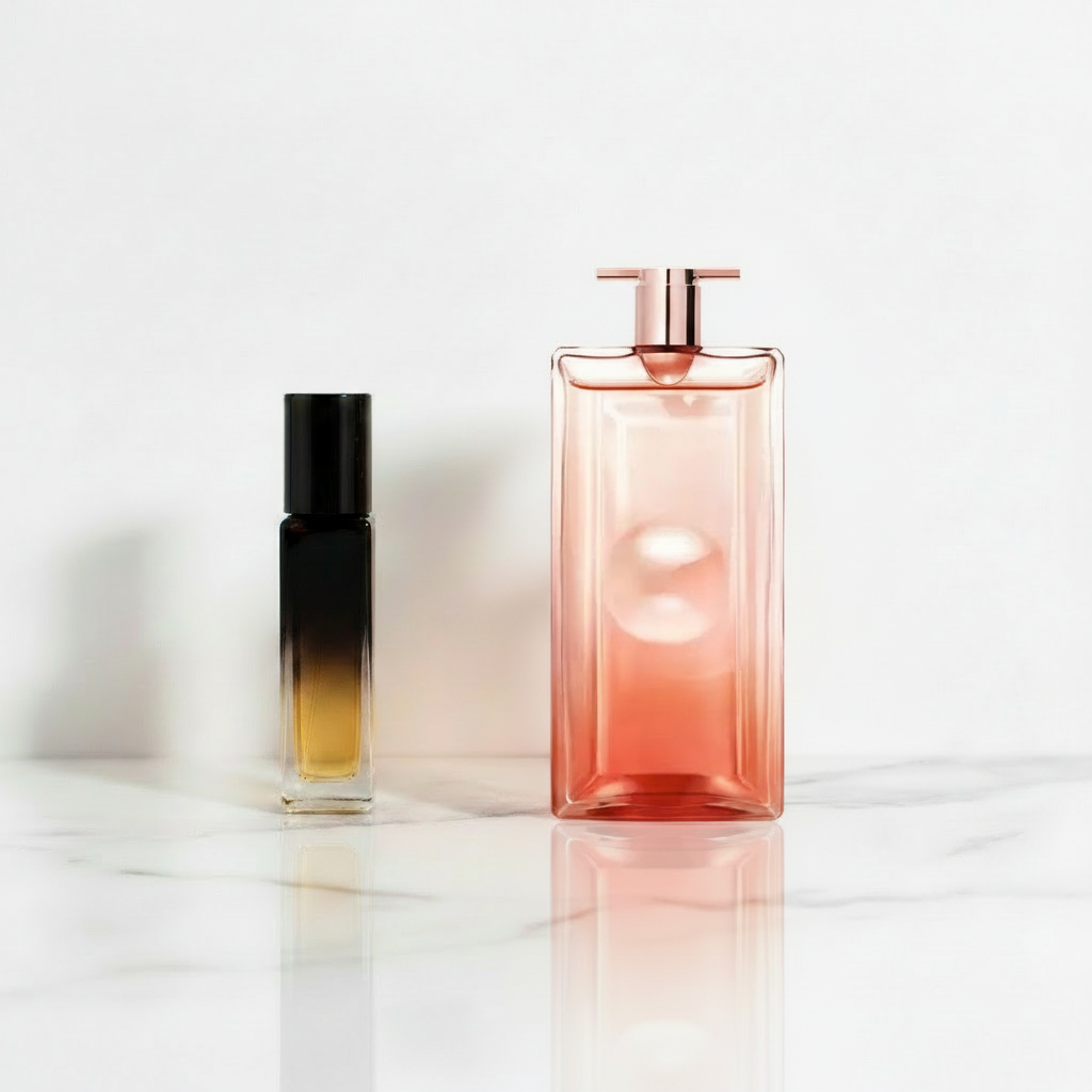 Lancôme Idôle with amber gradient sample vial