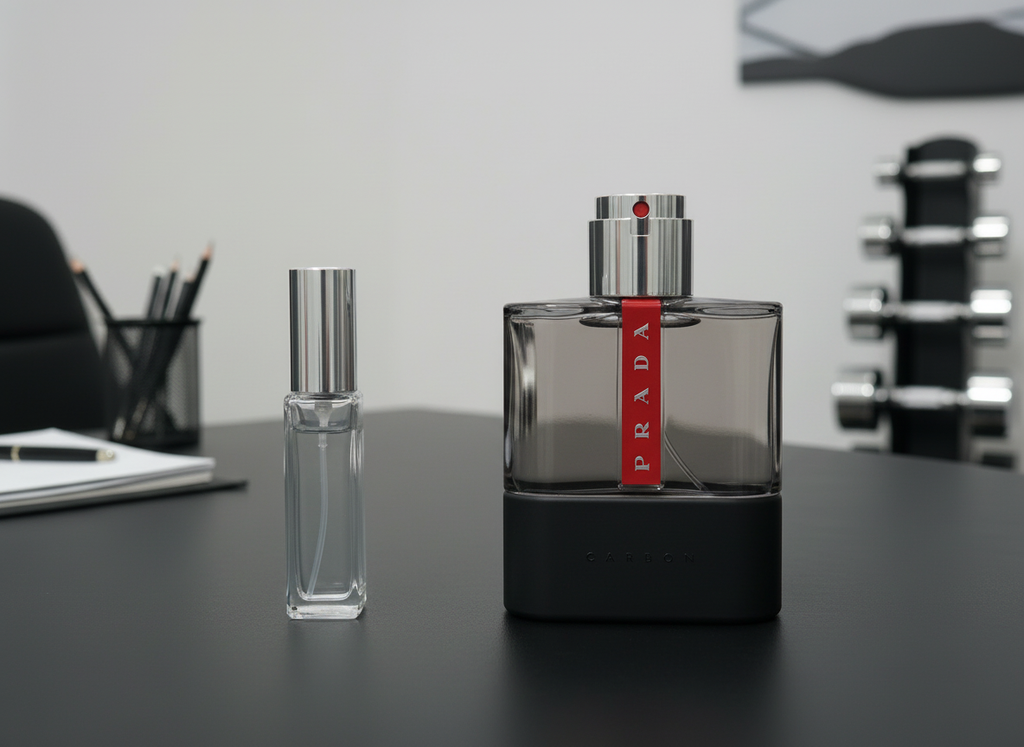 Prada Luna Rossa Carbon - gym to office setting