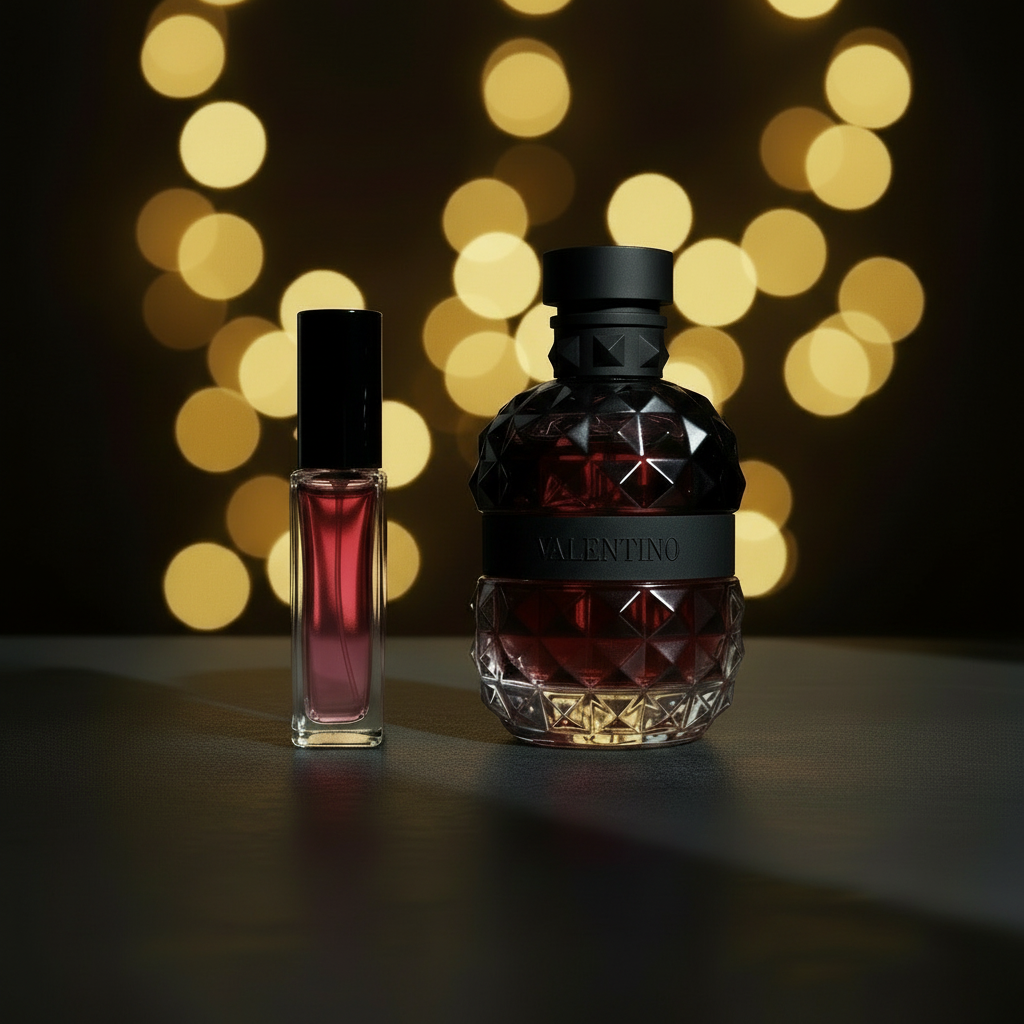 Red gradient and Valentino with correct studs